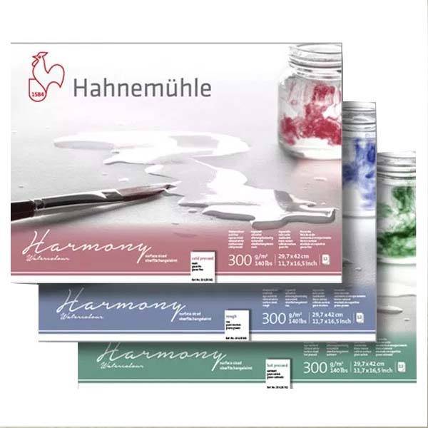 Блок акварельного паперу Hahnemuhle "Harmony", 100% целюлоза, середнє зерно (СР), А3, 12л, 300г/м2  - фото 2