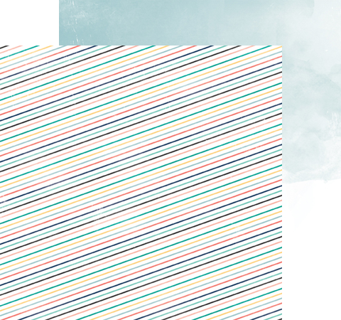 Бумага для скрапбукинга Stripes, 30х30 см