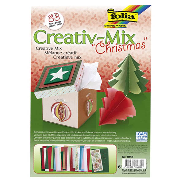 Набор для творчества  Folia Creative Mix No.01, Рождество - фото 1