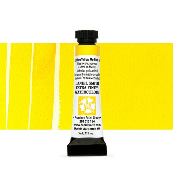 Акварельная краска Daniel Smith, туба, 5мл. Цвет: Cadmium Yellow Medium Hue s3