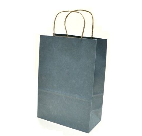 Бумажный крафт-пакет Hobby&You, Серо-синий, 29х12х20 см