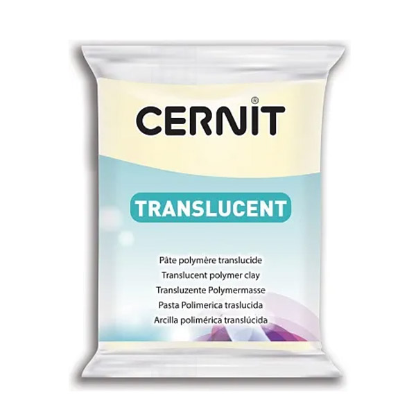 Полимерная глина Cernit Translucent, 56 гр. Цвет: Фосфор №128
