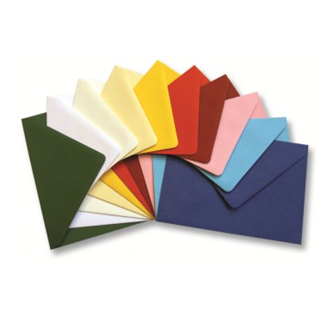 Цветные конверты URSUS в ассортименте, 16*11.5 см