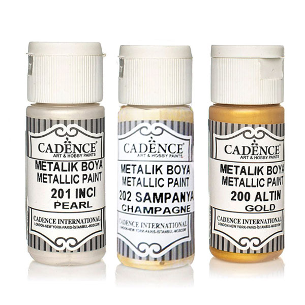 Cadence акриловая краска с эффектом металлик Metallic Paint (цвета в ассорт.), 25 ml