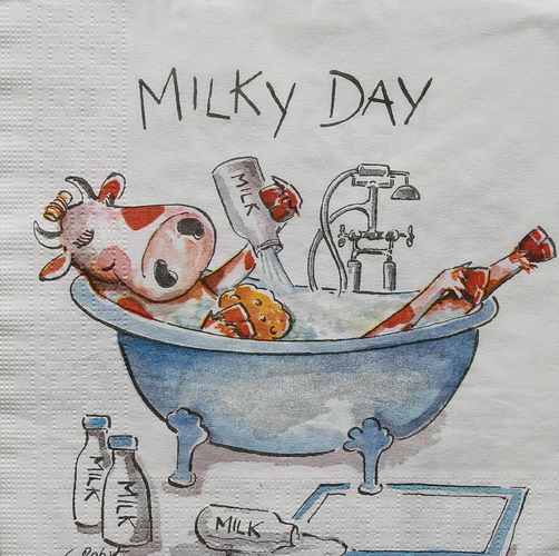 Салфетка Ванная из молока