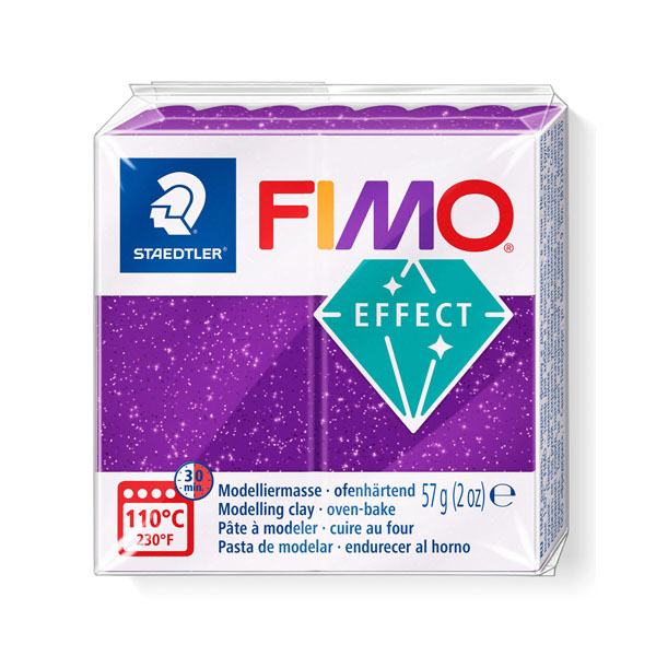 Пластика «FIMO Effect Glitter», 56 г. Цвет: Пурпурный