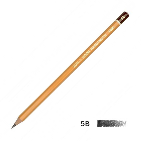 Олівець графітний 1500, Твердість 5B 