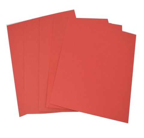 Набір заготовок для листівок 19х17,5 см, червоний, 5 шт. 