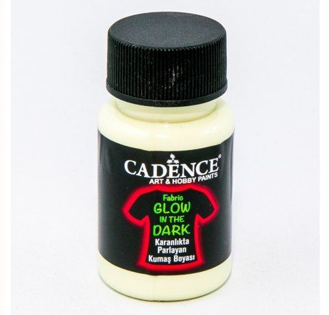 Cadence акрилова фарба для тканини люмінісцентна Fabric Glow In The Dark, колір НАТУРАЛЬНИЙ, 50 мл 