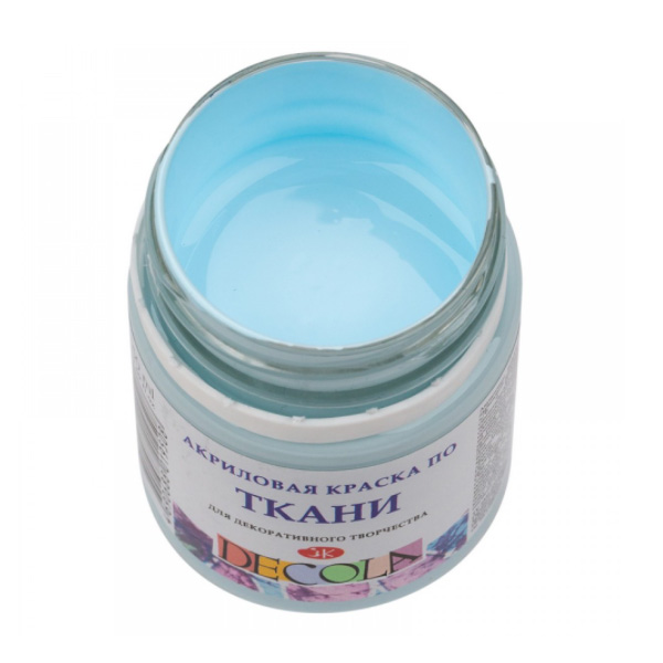 Фарба для малювання тканини Decola, 50 ml. Колір: СВІТЛО-БЛАКИТИЙ  - фото 1
