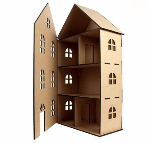 Кукольный домик "Амстердам" ROSA TALENT с терассой, МДФ, 71х37х18 см (ПОД ЗАКАЗ)