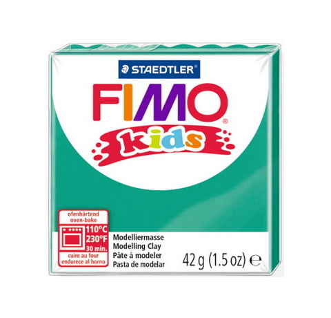 Полімерна глина FIMO Kids 42 гр. ЗЕЛЕНА 