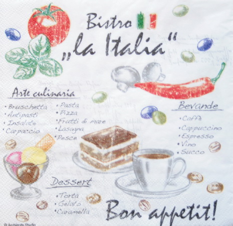 Серветка Bistro la Italia 