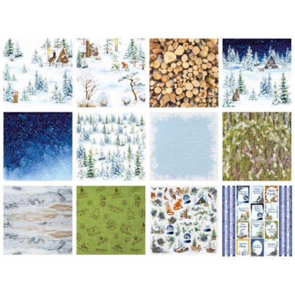 Набор скрапбумаги «Country winter», 10л, 30,5x30,5 см, Фабрика Декора - фото 12