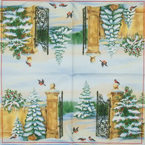 Салфетка  Зимний парк