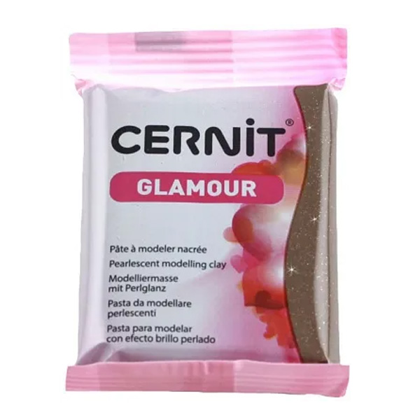 Полімерна глина Cernit Glamour, 56 гр. Колір: Коричневий №116 