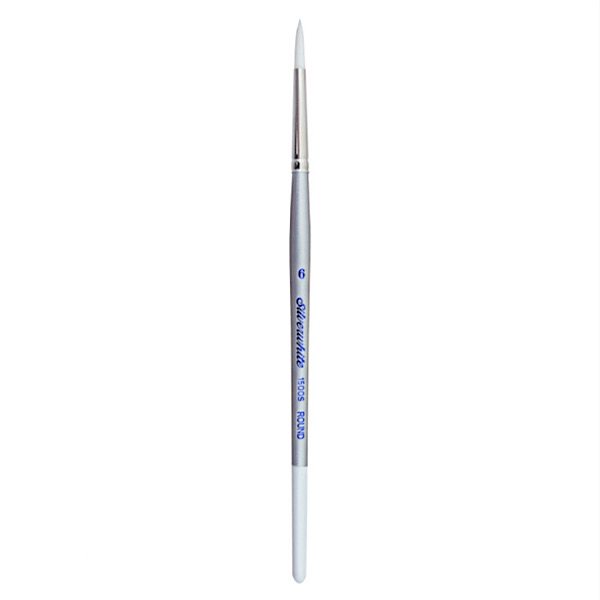 Кисть круглая Silver Brush, синтетика, к.р. SILVERWHITE 1500S. №6 (5 мм)