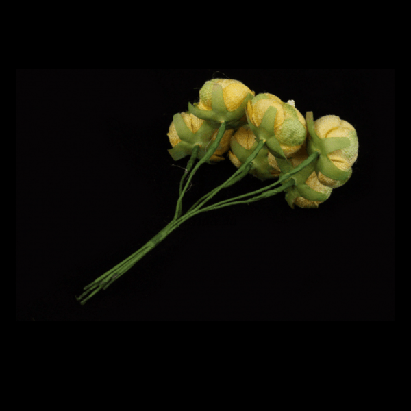 Букетик штучних квіточок з тичинками 6 шт/уп., Жовті  - фото 2