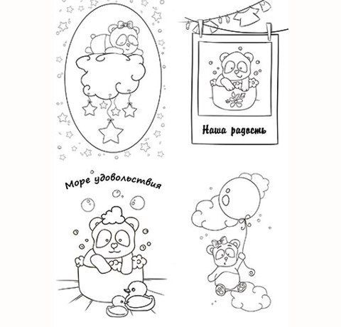 Набір листівок для фарбування маркерами "My Little Baby Girl", 8 шт. 10х15 см  - фото 3