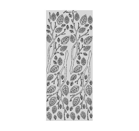 Наклейки «Веточки», 10*25 см, Золото