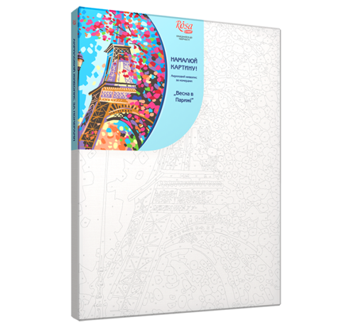Картина за номерами Rosa Start "Весна в Парижі", 35x45 см 