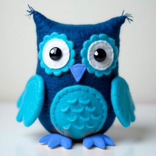 Набір Фетру SANTI м'якого відтінки синього 21*30см 5 аркушів - фото 3