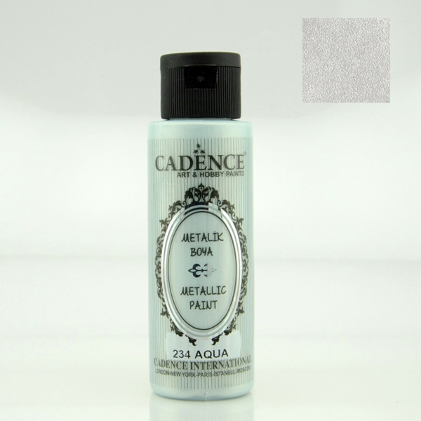 Cadence акриловая краска с эффектом металлик Metallic Paint, 70 ml ВОДА.