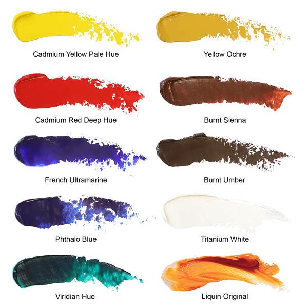 Winsor набор красок масляных Winton Studio Set, 8х21 мл + белила 60 мл, растворитель + кисти - фото 4
