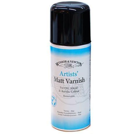 Лак матовый для масла и акрила Winsor Artists Professional Matt Varnish, 150 ml (аэрозоль)