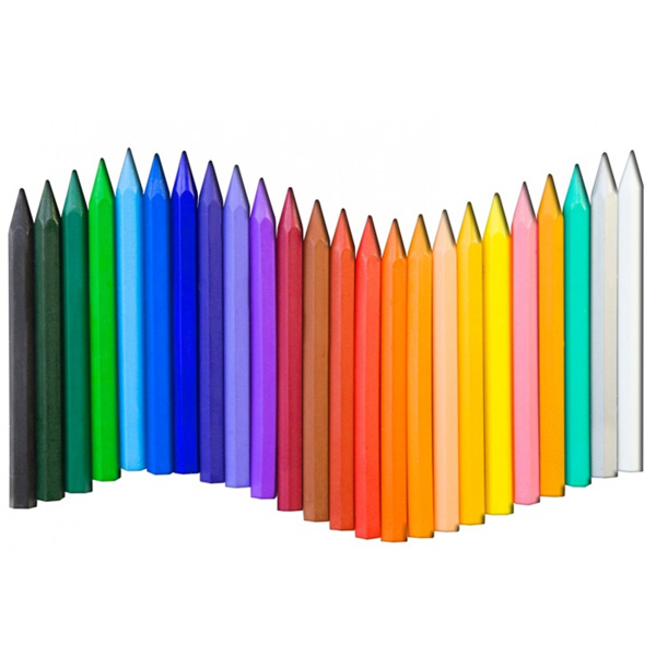 Набор разноцветных восковых мелков «Зоо. Мини» Луч (8х90 мм), 24 шт/уп. - фото 2