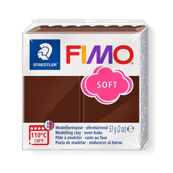 Пластика «FIMO Soft», 56 г. Цвет: Шоколад №75