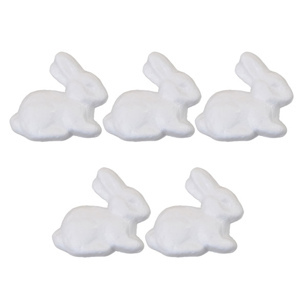 Набор пенопластовых фигурок SANTI «Little rabbit», 6,5 см, 5 шт/уп.