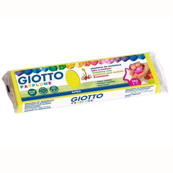 Пластилин Giotto Patplume, No.01 ЖЕЛТЫЙ, 350 g