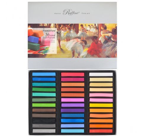 Сухая пастель 36  цветов, в наборе, серии FineArt, MARCO