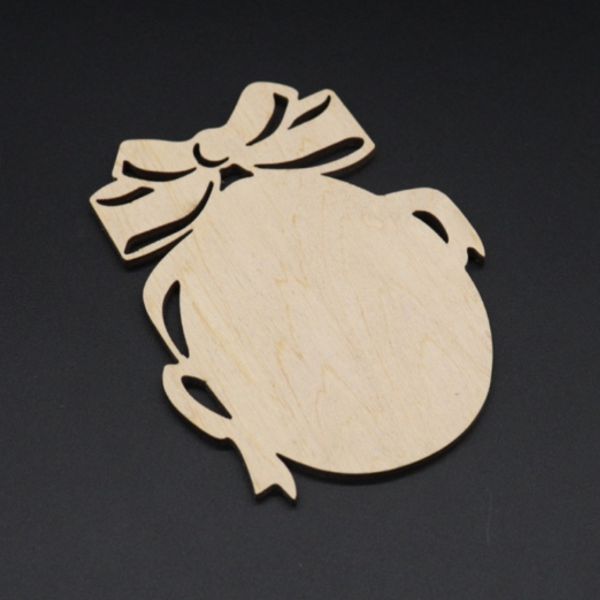 Деревянная заготовка "Пасхальное яйцо с бантиком" 11х7 см