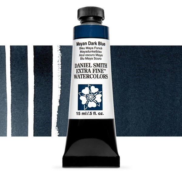 Акварельная краска Daniel Smith, туба, 15мл. Цвет: Mayan Dark Blue s3