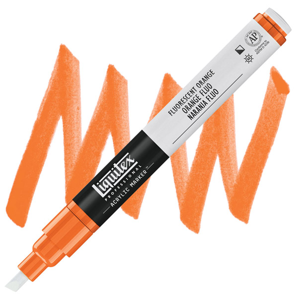 Liquitex акриловый маркер Paint Marker 2мм, #982 Fluorescent Orange (Флуоресцентний помаранчевий)