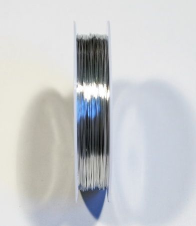 Біжутерний дріт, 0,4 мм, срібло, 15 м 