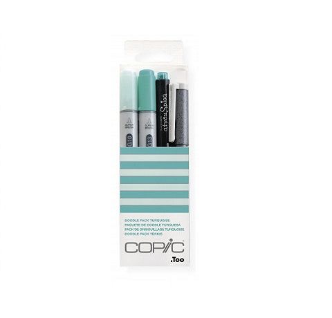 Copic набір маркерів Ciao Set "Doodle Pack Turquoise" (2+1+1 шт) 