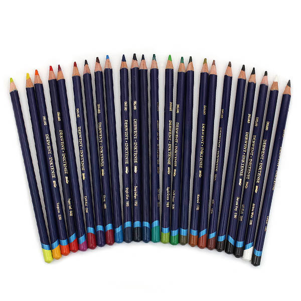 Набір олівців чорнильних водорозчинних INKTENSE Derwent, метал. упаковці, 24 шт/уп.  - фото 3