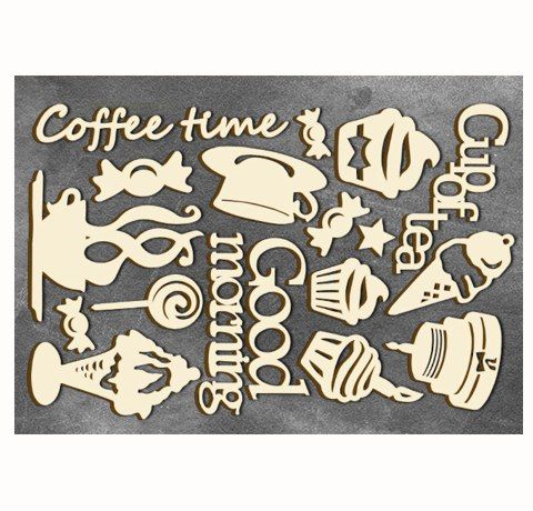 Набор чипбордов «Время кофе», 10х15см, ТМ «Фабрика декору»