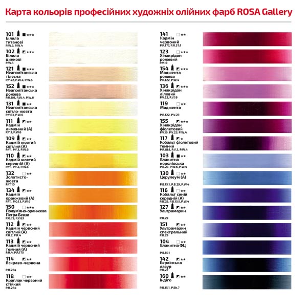 Масляная краска Rosa Gallery, 45 ml - фото 2