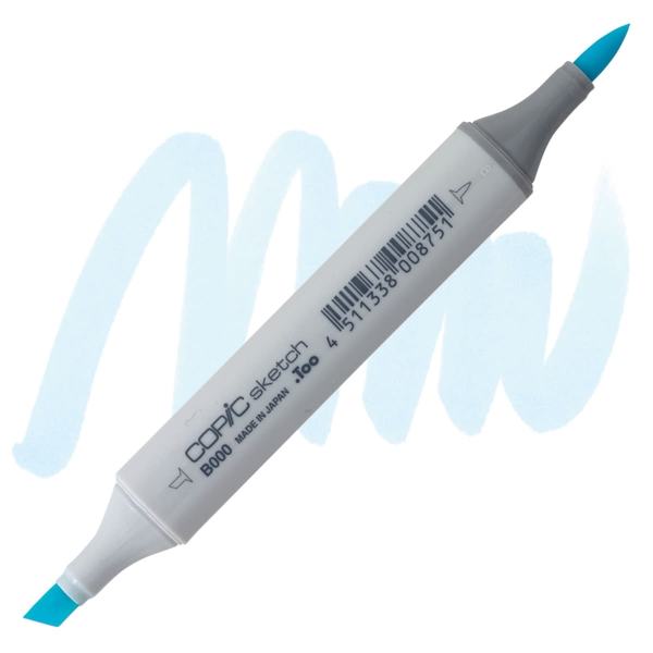 Copic маркер Sketch, №B-000 Pale porcelain blue (Пастельно-Голубая порцеляна)