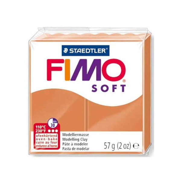 Пластика «FIMO Soft», 56 г. Цвет: Коньяк №76
