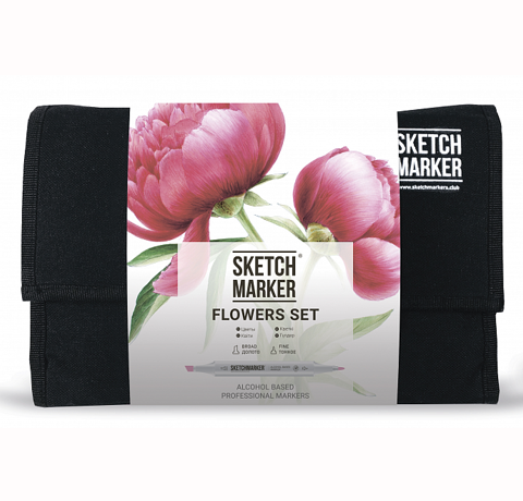 Набір маркерів SKETCHMARKER 24 Flowers Set - Квіти (24 маркери + сумка органайзер)  - фото 1