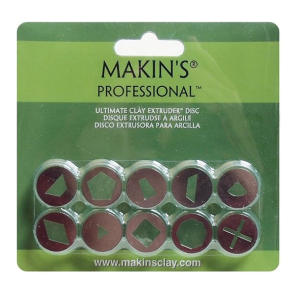 Набір дисків для екструдера Makins Professional Ultimate Clay Extruder Discs Set A (35155)