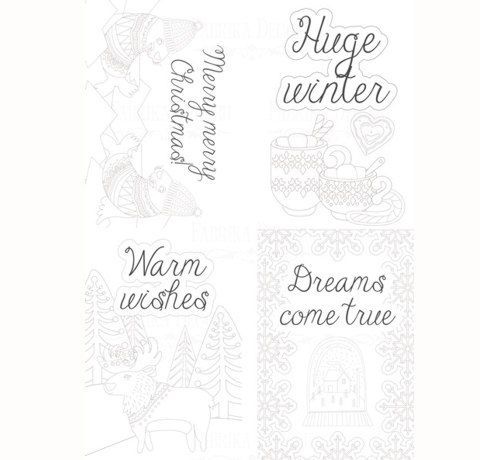 Набор открыток для раскрашивания маркерами «Huge winter», 8 шт. 10х15 см - фото 3