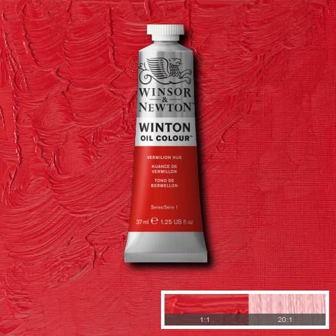 Масляная краска Winton от Winsor & Newton, 37 мл. Цвет: VERMILION HUE