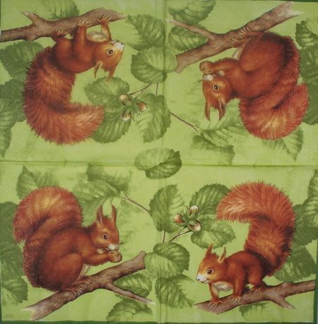 Серветка Спритна білочка 