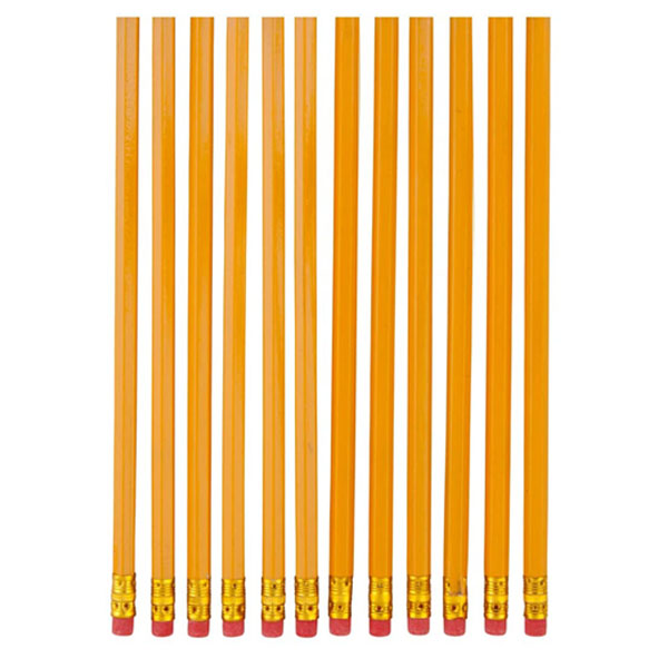 Набір чорно-білих олівців з гумкою, IDENA. Твердість: HB. 12 шт  - фото 2